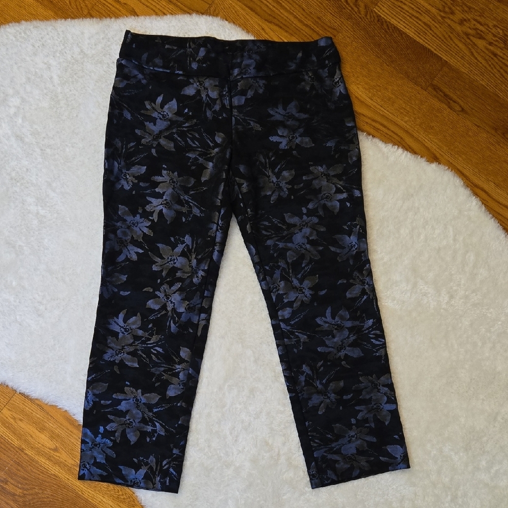 Soft Surrondings Black/Purple Pants, Womens 14 Petite, Great Condition